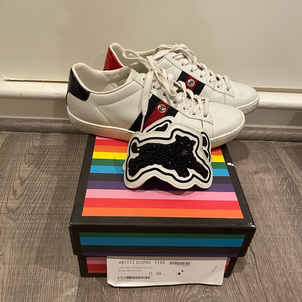 Gucci Ace Sneakers Low-top w Removable Patches